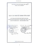 Báo cáo thuyết minh tổng hợp: Quy hoạch sử dụng đất đến năm 2020, kế hoạch sử dụng đất 5 năm kỳ đầu (2011 - 2015) - quận Thanh Xuân - thành phố Hà Nội