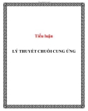 Tiểu luận: Lý thuyết chuỗi cung ứng (áp dụng tại công ty Vinamilk)