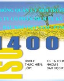 Thuyết trình: Hệ thống quản lý môi trường tại công ty cổ phần kỹ thuật dầu khí Việt Nam - PTSC