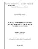 Summary of medical doctoral thesis: Changes in B type natriuretic peptide levels in patients with chronic renal failure on hemodialysis