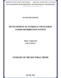 Summary of the doctoral thesis Commercial: Development of overseas Vietnamese goods distribution system