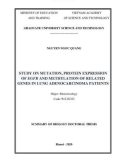 Summary of Biology Doctoral thesis: Study on mutation, protein expression of egfr and methylation of related genes in lung adenocarcinoma patients