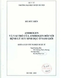 Khóa luận tốt nghiệp Dược sĩ: Androgen và vai trò của Androgen đối với bệnh lý suy sinh dục ở Nam giới