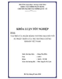 Khóa luận tốt nghiệp: Vai trò của ngân hàng thương mại đối với sự phát triển của thị trường chứng khoán Việt Nam