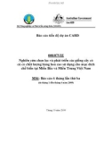 Báo cáo dự án (MS6): Nghiên cứu chọn lọc và phát triển các giống cây có củ có chất lượng hàng hoá cao sử dụng cho mục đích chế biến tại Miền Bắc và Miền Trung Việt Nam