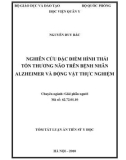 Tóm tắt luận án Tiến sĩ Y học: Nghiên cứu đặc điểm hình thái tổn thương não trên bệnh nhân Alzheimer và động vật thực nghiệm
