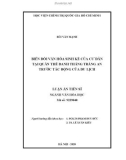 Luận án Tiến sĩ Văn hóa học: Biến đổi văn hóa sinh kế của cư dân tại Quần thể danh thắng Tràng An trước tác động của du lịch