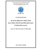 Luận án Tiến sĩ Văn hóa học: Sự dung hợp giữa phật giáo Bắc Tông với tín ngưỡng dân gian ở tỉnh Tiền Giang