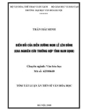 Tóm tắt Luận án tiến sĩ Văn hóa học: Biến đổi của diễn xướng nghi lễ lên đồng (qua nghiên cứu trường hợp tỉnh Nam Định)