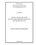 Luận án Tiến sĩ Văn hóa học: Bản sắc văn hóa tộc người qua hoạt động trình diễn ở Bảo tàng Dân tộc học Việt Nam