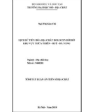 Tóm tắt Luận án tiến sĩ Địa chất: Lịch sử tiến hóa địa chất Holocen đới bờ khu vực tỉnh Thừa Thiên - Huế - Đà Nẵng