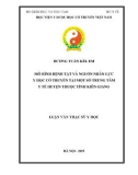 Luận văn Thạc sĩ Y học: Mô hình bệnh tật và nguồn nhân lực Y học cổ truyền tại một số trung tâm y tế huyện thuộc tỉnh Kiên Giang