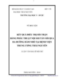 Luận văn Bác sĩ nội trú: Kết quả điều trị sỏi thận bằng phẫu thuật nội soi tán sỏi qua da đường hầm nhỏ tại Bệnh viện Trung ương Thái Nguyên giai đoạn 2018-2019