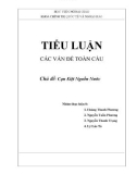 Đề tài tiểu luận: Cạn Kiệt Nguồn Nước