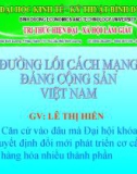 Báo cáo tiểu luận đường lối cách mạng Đảng cộng sản Việt Nam: Kinh tế hàng hóa nhiều thành phần