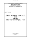 Báo cáo tiểu luận: Ứng dụng Laser công suất cao trong điều trị thoát vị đĩa đệm