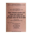 Báo cáo tổng kết đề tài nghiên cứu khoa học cấp Bộ: Thực trạng nghiên cứu khoa học giáo dục của sinh viên trường Đại học Sư phạm thành phố Hồ Chí Minh