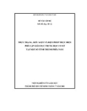 Đề tài cấp Bộ: Thực trạng, điều kiện và biện pháp thực hiện phổ cập giáo dục trung học cơ sở tại một số tỉnh thành phía Nam