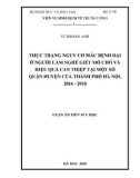 Luận án Tiến sĩ Y học: Thực trạng nguy cơ mắc bệnh dại ở người làm nghề giết mổ chó và hiệu quả can thiệp tại một số quận huyện của thành phố Hà Nội, 2016-2018