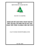 Luận văn Bác sĩ chuyên khoa cấp 2: Đánh giá kết quả phẫu thuật nội soi điều trị ung thư biểu mô dạ dày giai đoạn tiến triển tại Bệnh viện Việt Đức