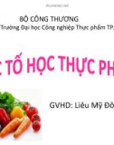 Bài thuyết trình: Cơ chế xâm nhập chất độc vào cơ thể - vận chuyển tích cực, nội thấm bào chất độc Aflatoxin