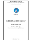 Graduation thesis English language: A study on how to improve English speaking skill for rural highschoolers in Hai Phong