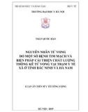 Luận án tiến sĩ Công cộng: Nguyên nhân tử vong do một số bệnh tim mạch và biện pháp cải thiện chất lượng thống kê tử vong tại trạm y tế xã ở tỉnh Bắc Ninh và Hà Nam