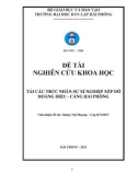 Đề tài nghiên cứu khoa học: Tái cấu trúc nhân sự xí nghiệp xếp dỡ Hoàng Diệu - cảng Hải Phòng