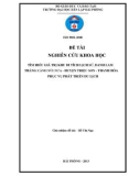 Đề tài nghiên cứu khoa học: Tìm hiểu giá trị Khu di tích lịch sử, danh lam thắng cảnh Núi Nưa - huyện Triệu Sơn - Thanh Hóa phục vụ phát triển du lịch ﻿