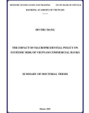 Summary of Doctoral Thesis: The impact of macroprudential policy on systemic risks in Vietnam commercial banks