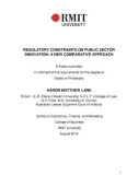 Doctoral thesis of Philosophy: Regulatory constraints on public sector innovation: a new comparative approach