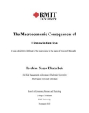 Doctoral thesis of Philosophy: The macroeconomic consequences of financialisation