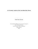 Doctoral thesis of Philosophy: An economic analysis of the Australian Baby Bonus