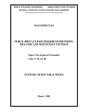 Summary of Doctoral thesis: Public-private partnership in providing health care services in Vietnam