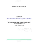 Báo cáo đề tài nghiên cứu khoa học cấp trường: Xây dựng chu trình xác lập kế hoạch công tác bảo trì mạng lưới mặt đường ô tô