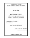 Luận văn Thạc sĩ Toán học: Một số tính chất của đồng điều địa phương cho môđun Compắc tuyến tính