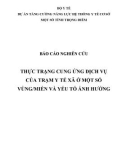 Báo cáo nghiên cứu: Thực trạng cung ứng dịch vụ của trạm y tế xã ở một số vùng miền và yếu tố ảnh hưởng