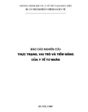 Báo cáo nghiên cứu: Thực trạng, vai trò và tiềm năng của y tế tư nhân