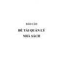 Giáo trình Công nghệ phần mềm - Đề tài Quản lý nhà sách