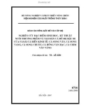 Báo cáo tổng kết đề tài cấp bộ Nghiên cứu đặc điểm sinh học, kỹ thuật nuôI thương phẩm và tạo đàn cá bố mẹ hậu bị của 5 loài cá biển kinh tế: Cá song vằn, cá song vang, cá song chuột, cá hồng vân hạc, cá chim vây vàng