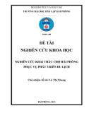 Đề tài nghiên cứu khoa học: Nghiên cứu khai thác chợ Hải Phòng phục vụ phát triển du lịch