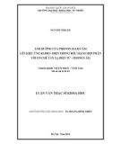 Luận văn Thạc sĩ Khoa học: Ảnh hưởng của phonon giam cầm lên hiệu ứng radio - điện trong siêu mạng hợp phần với cơ chế tán xạ điện tử - phonon âm