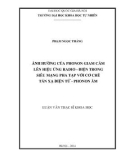 Luận văn Thạc sĩ Khoa học: Ảnh hưởng của phonon giam cầm lên hiệu ứng radio – điện trong siêu mạng pha tạp với cơ chế tán xạ điện tử - phonon âm