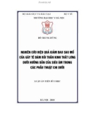 Luận án tiến sĩ Y học: Nghiên cứu hiệu quả giảm đau sau mổ của gây tê đám rối thần kinh thắt lưng dưới hướng dẫn của siêu âm trong các phẫu thuật chi dưới