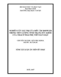 Tóm tắt luận án tiến sĩ Y học: Nghiên cứu giá trị của siêu âm Doppler trong tiên lượng tình trạng sức khoẻ của thai ở thai phụ tiền sản giật