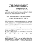 Báo cáo y học: Nhận xét kết quả bước đầu phẫu thuật thoát vị đĩa đệm cổ lối trước có đặt dụng cụ CeSpace tại bệnh viện 103