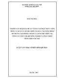 Luận văn Thạc sĩ Biến đổi khí hậu: Nghiên cứu đánh giá đề án 'Nâng cao nhận thức cộng đồng và quản lý rủi ro thiên tai dựa vào cộng đồng' do Trung tâm Phòng tránh và giảm nhẹ thiên tai, tổng cục Thủy lợi, bộ Nông nghiệp và Phát triển nông thôn chủ trì