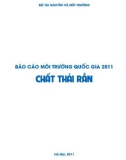 Báo cáo môi trường Quốc gia 2011: Chất thải rắn - Bộ TN & MT