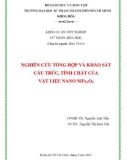 Khóa luận tốt nghiệp Hóa học: Nghiên cứu tổng hợp và khảo sát cấu trúc, tính chất của vật liệu Nano NiFe2O4