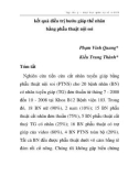 Báo cáo y học: kết quả điều trị bướu giáp thể nhân bằng phẫu thuật nội soi